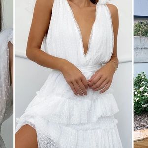 Her Empire Destined for You Dress - White